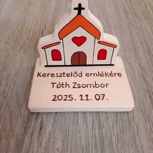 Keresztelőajándék, Kis templom keresztelőajándék - emlék - játék & sport - keresztelőajándékok - Meska.hu