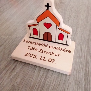 Keresztelőajándék, Kis templom keresztelőajándék - emlék - játék & sport - keresztelőajándékok - Meska.hu