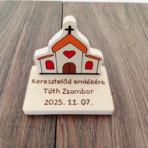 Keresztelőajándék, Kis templom keresztelőajándék - emlék - játék & sport - keresztelőajándékok - Meska.hu