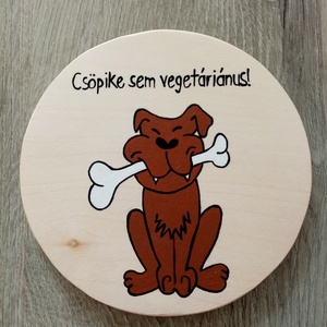 Vicces kutya tábla, kutya harap tábla, kapu tábla - Meska.hu