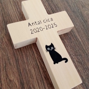 Fa kereszt, kereszt, vallási tárgy - kisállat síremlék  - otthon & életmód - kisállatoknak - más házikedvenceknek - Meska.hu