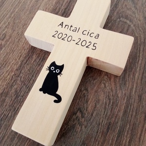 Fa kereszt, kereszt, vallási tárgy - kisállat síremlék  - otthon & életmód - kisállatoknak - más házikedvenceknek - Meska.hu