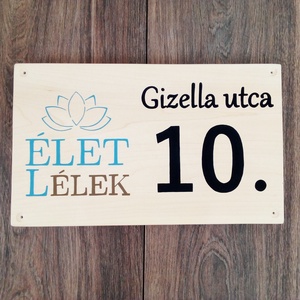 Élet Lélek házszám, házszámtábla, utcatábla - Házszám - otthon & életmód - ház & kert - házszám - Meska.hu
