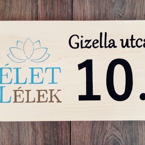 Élet Lélek házszám, házszámtábla, utcatábla - Házszám - otthon & életmód - ház & kert - házszám - Meska.hu