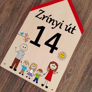 Házszám, házszámtábla, utcatábla- Családi , házszám . - otthon & életmód - ház & kert - házszám - Meska.hu