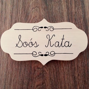 Névtábla , ajtótábla, postaláda tábla - otthon & életmód - ház & kert - névtábla - Meska.hu