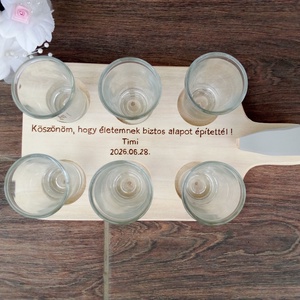 szülőköszöntő rövidital kínáló ,pálinkakínáló, italkínáló , ajándék - esküvő - emlék & ajándék - szülőköszöntő ajándék - Meska.hu