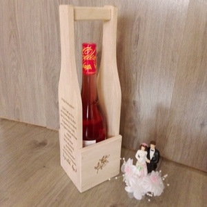 Szülőköszöntő bortartó,köszönőajándék, esküvői ajándék - esküvő - emlék & ajándék - szülőköszöntő ajándék - Meska.hu