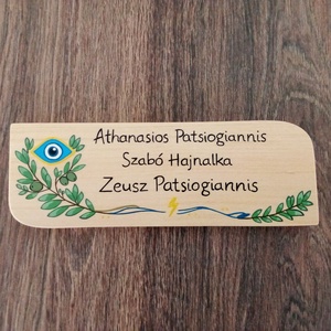 Névtábla postaládára , bejárati ajtóra - Olíva bogyó névtábla, Otthon & Életmód, Ház & Kert, Névtábla, Festészet, Festett tárgyak, MESKA