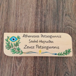 Névtábla postaládára , bejárati ajtóra - Olíva bogyó névtábla - otthon & életmód - ház & kert - névtábla - Meska.hu