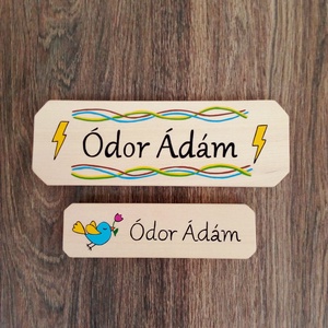 Névtábla postaládára , bejárati ajtóra, ajtótábla - 2 db névtábla - otthon & életmód - ház & kert - névtábla - Meska.hu