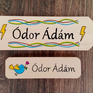 Névtábla postaládára , bejárati ajtóra, ajtótábla - 2 db névtábla - otthon & életmód - ház & kert - névtábla - Meska.hu