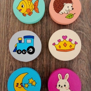 Ovis jel , Óvodai jellel készült tábla- 6 db - játék & sport - ovis felszerelés - óvodai jelek - Meska.hu