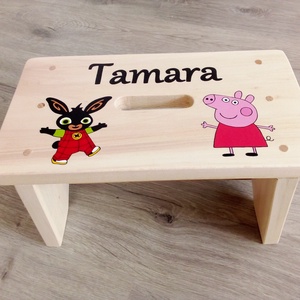 Fa sámli, fa gyerekszék, kis szék - ajándék  - baba - mama - babaszobabútor - gyerek szék, sámli - Meska.hu