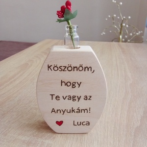 Anyák napi virágdísz,  kaspó, szálas virág, virág  - Meska.hu