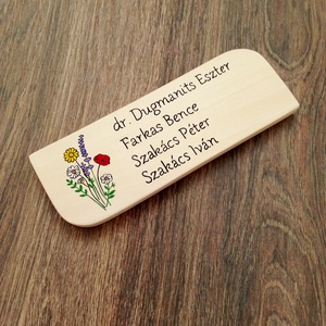Névtábla postaládára , bejárati ajtóra - Vadvirágos névtábla - otthon & életmód - ház & kert - névtábla - Meska.hu