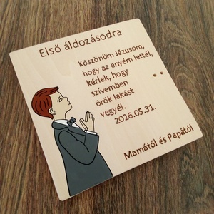 Elsőáldozás pénzátadó tábla, első áldozás - otthon & életmód - papír, írószer - ajándékozás kellékei - pénzátadó képkeret - Meska.hu