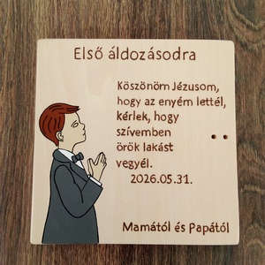 Elsőáldozás pénzátadó tábla, első áldozás - baba - mama - keresztelő kellékek - keresztelőajándékok - Meska.hu