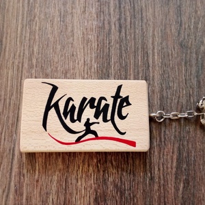 Karate kulcstartó, névtábla, felirat - kulcstartó - Meska.hu