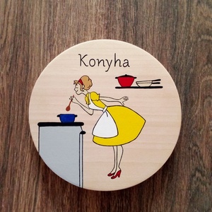 Ajtójelölő tábla, ajtó jelölő tábla, ajtódísz, kopogtató - otthon & életmód - dekoráció - ajtó- és ablak dekoráció - ajtótábla - Meska.hu