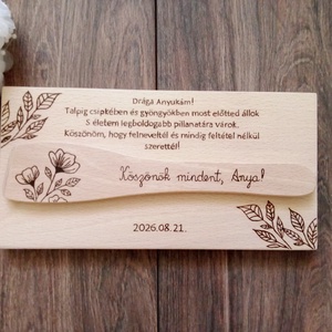 Szülőköszöntő fakanál,  köszönőajándék, esküvői ajándék - Meska.hu