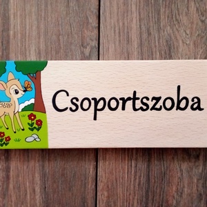 Bölcsis, óvodai ajtótábla, ajtó jelölő tábla,  névtábla, kopogtató, felirat - játék & sport - ovis felszerelés - óvodai jelek - Meska.hu