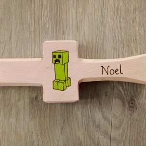 Minecraft nagy fa kard , fa játék  - játék & sport - szerepjáték - Meska.hu