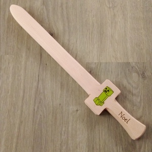 Minecraft nagy fa kard , fa játék  - játék & sport - szerepjáték - Meska.hu