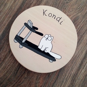 Simon's cat - Gardrób ajtójelölő tábla, ajtó jelölő tábla, ajtódísz, kopogtató - otthon & életmód - dekoráció - fali és függő dekoráció - felirat - Meska.hu