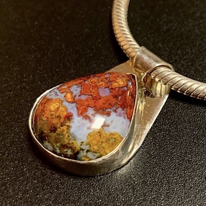 Mátrai achát ezüst medál - ékszer - nyaklánc - medál - Meska.hu