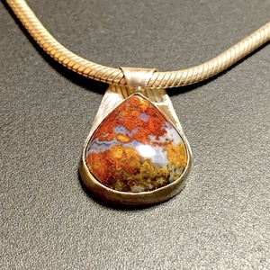 Mátrai achát ezüst medál, Ékszer, Nyaklánc, Medál, Ékszerkészítés, MESKA