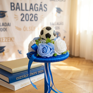 Focilabdás ballagási csokor - Meska.hu