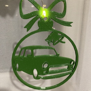 Trabant 601 kördísz - karácsony - karácsonyi lakásdekoráció - karácsonyfadíszek - Meska.hu