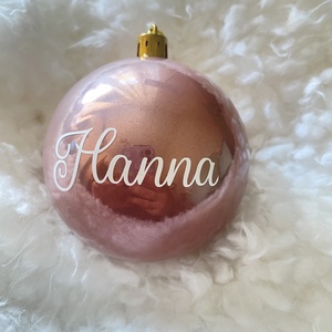 Karácsonyfadísz - karácsonyi gömb névvel, Karácsony, Karácsonyi lakásdekoráció, Karácsonyfadíszek, , MESKA