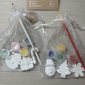 Mini karácsonyi gipszfestő szett  tökéletes meglepetés a Mikulás-csomagba!, Karácsony, Mikulás, Mikulás ajándékok, , MESKA