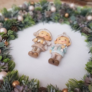Téli ajtódísz, falidísz - karácsony - adventi díszek - adventi ajtódísz - Meska.hu