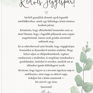 -Maxi-  Két szív, Egy út Esküvőtervező MAXI kiadás - esküvő - emlék & ajándék - vendégkönyv - Meska.hu