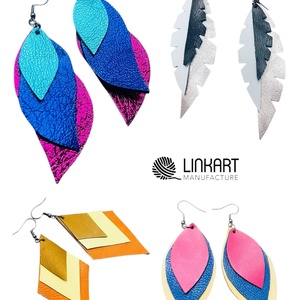 Bőr fülbevaló DIY BOX - diy (csináld magad) - egységcsomag - Meska.hu