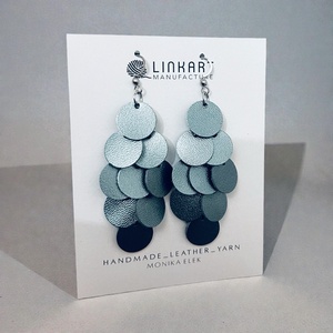 Valódi bőr fülbevaló - Meska.hu