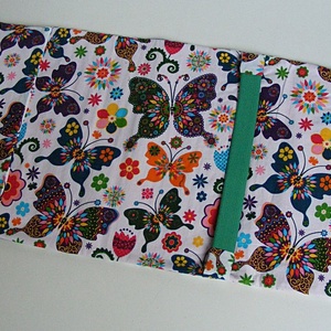 Textil könyvborító állítható szélességgel pillangós anyagból -  - Meska.hu