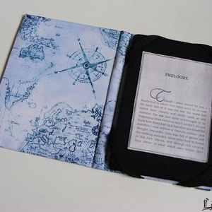 Térkép, hableány, vízhatlan anyagból készült ebook olvasó kemény tok - táska & tok - ebook & tablet tok - Meska.hu