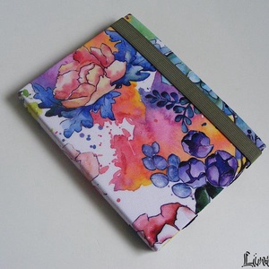 Színes virágok, vízhatlan anyagból készült kemény ebook-tok, Táska & Tok, Ebook & Tablet tok, Varrás, MESKA