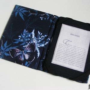 Fekete pillangó, vízhatlan anyagból készült kemény ebook-tok - táska & tok - ebook & tablet tok - Meska.hu