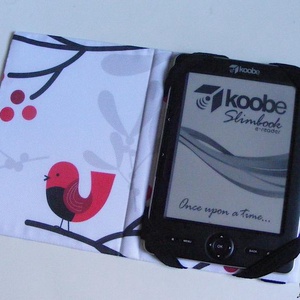 Piros madárka, vízhatlan anyagból készült kemény e-book tok - táska & tok - ebook & tablet tok - Meska.hu