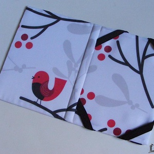 Piros madárka, vízhatlan anyagból készült kemény e-book tok - táska & tok - ebook & tablet tok - Meska.hu