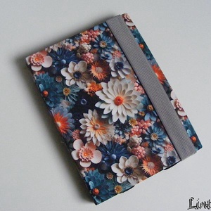 Virágok, vízhatlan anyagból készült kemény ebook-tok, Táska & Tok, Ebook & Tablet tok, Varrás, MESKA