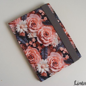 Rózsák, vízhatlan anyagból készült kemény ebook-tok, Táska & Tok, Ebook & Tablet tok, Varrás, MESKA