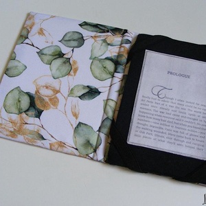 Eukaliptusz, fehér, vízhatlan ebook olvasó kemény tok - táska & tok - ebook & tablet tok - Meska.hu