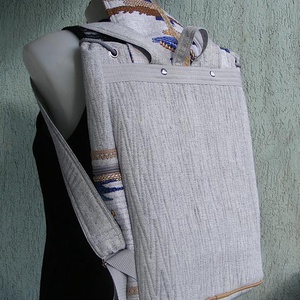Szőttes textil hátizsák  - táska & tok - hátizsák - hátizsák - Meska.hu