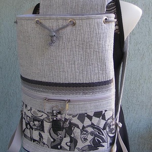 Picasso textil hátizsák  - táska & tok - hátizsák - hátizsák - Meska.hu
